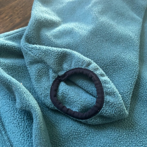 Woolrich Fleece Pull Over Sweater Turtle Neck Buttons Women’s XL Blue - Picture 9 of 10